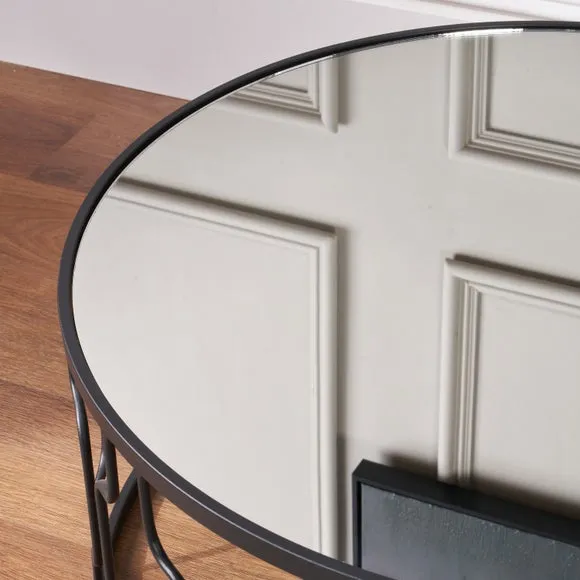 Caprisse Coffee Table, Mirrored Glass 4