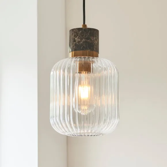 Vogue Tamara Ribbed Adjustable Pendant Light 2