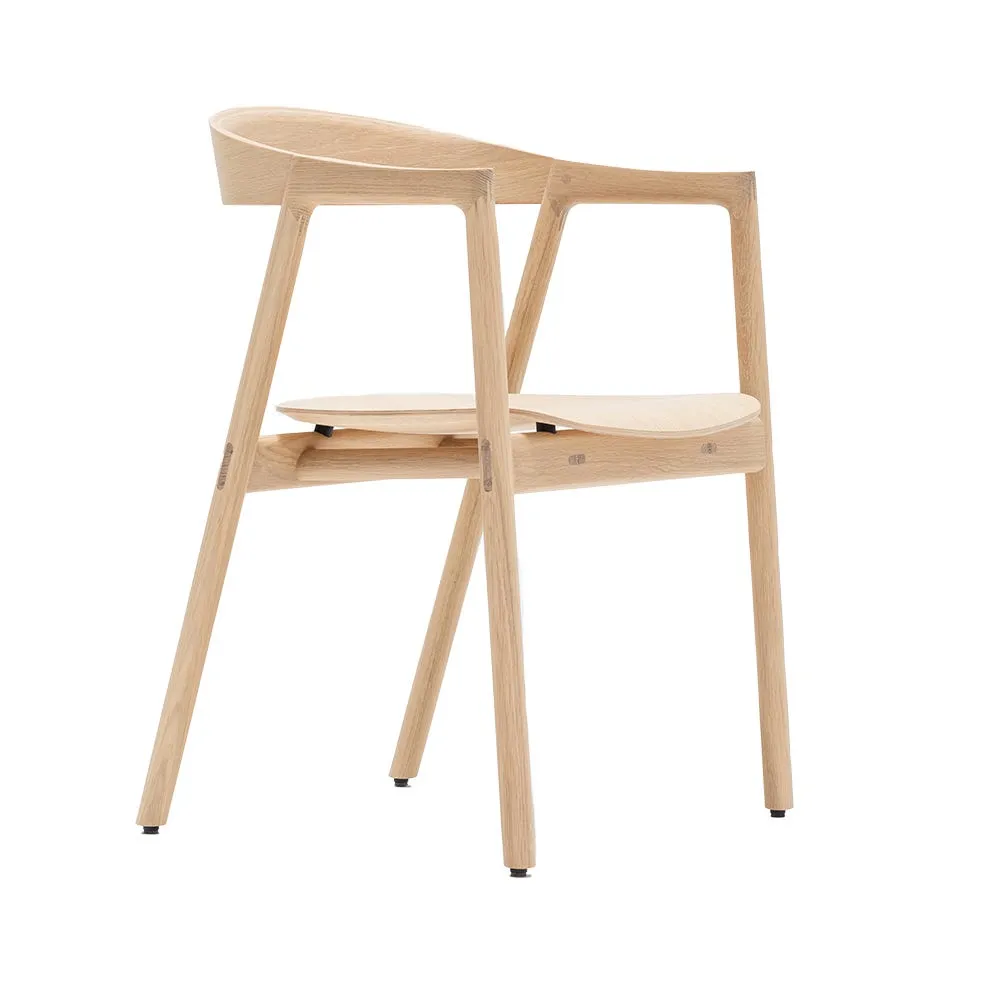 Gazzda Muna Chair in White Oiled Oak 2