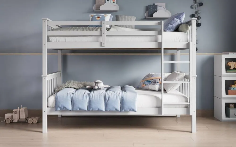 Flair Zoom Wooden Detachable Bunk Bed in White 2
