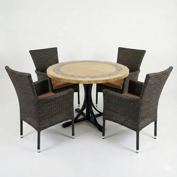 Byron Manor Vermont Black 4 Seat Dining set 2