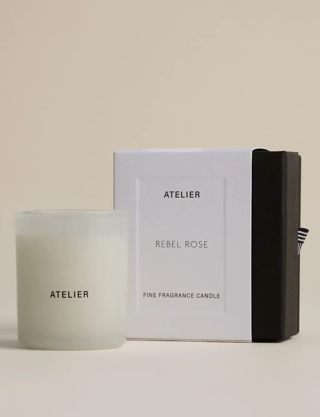 M&S Rebel Rose Scented Votive Candle Black Mix