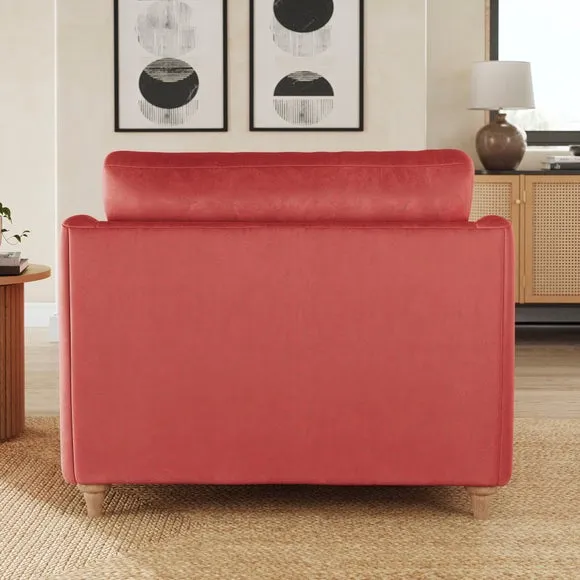 Hattie Matte Plush Velvet Snuggle Sofa 3