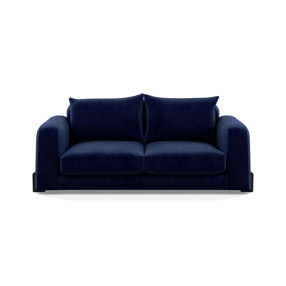 Heal's Nuvola 3 Seater Sofa Smart Luxe Velvet Midnight Black Beech Feet 1