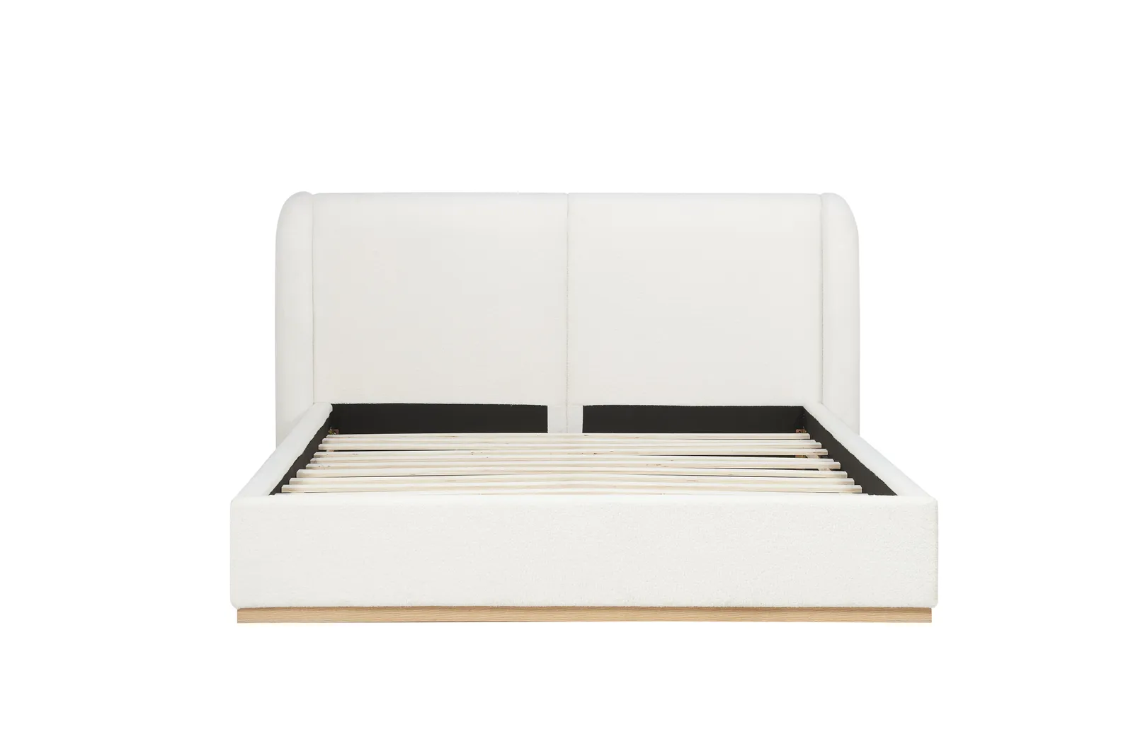 Birlea King Size Bed Frame White Boucle Eve Fabric 5FT 150cm 5