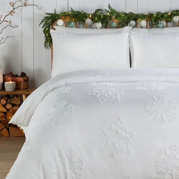 Duvet Day Snow Crystal Duvet Cover and Pillowcase Set 3