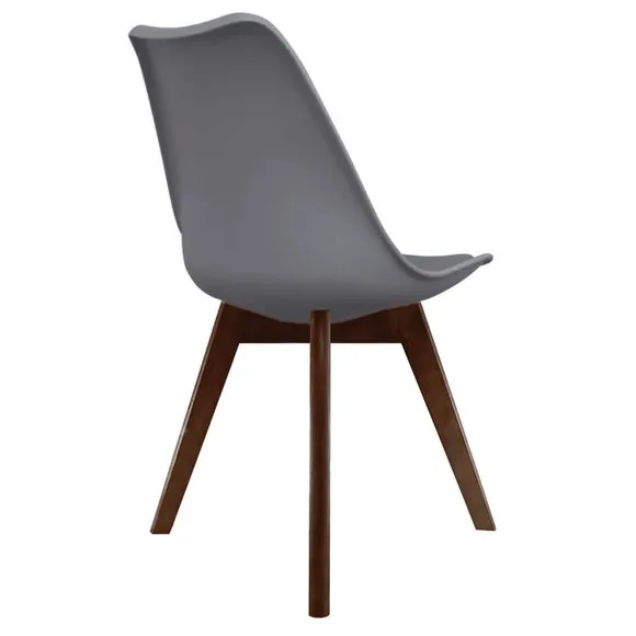 Fusion Living Soho Plastic Dining Chair with Squared Legs 5