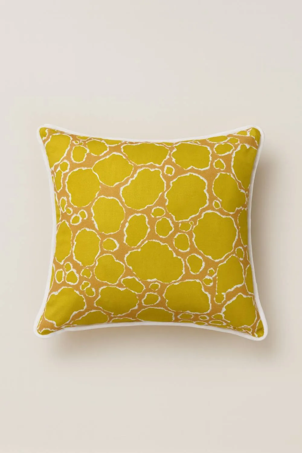 JTAPHRIQUE African Print Decorative Throw Pillow in Yellow