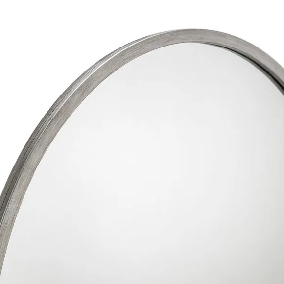 Octave Round Pewter Wall Mirror 2