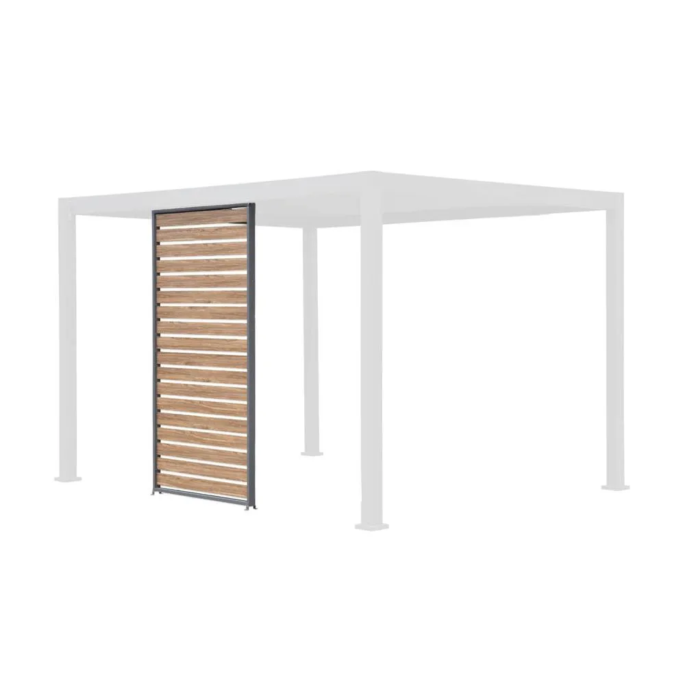 sweeek Louver panel aluminium 130 cm for Triomphe pergola 4x3m in Dark Grey