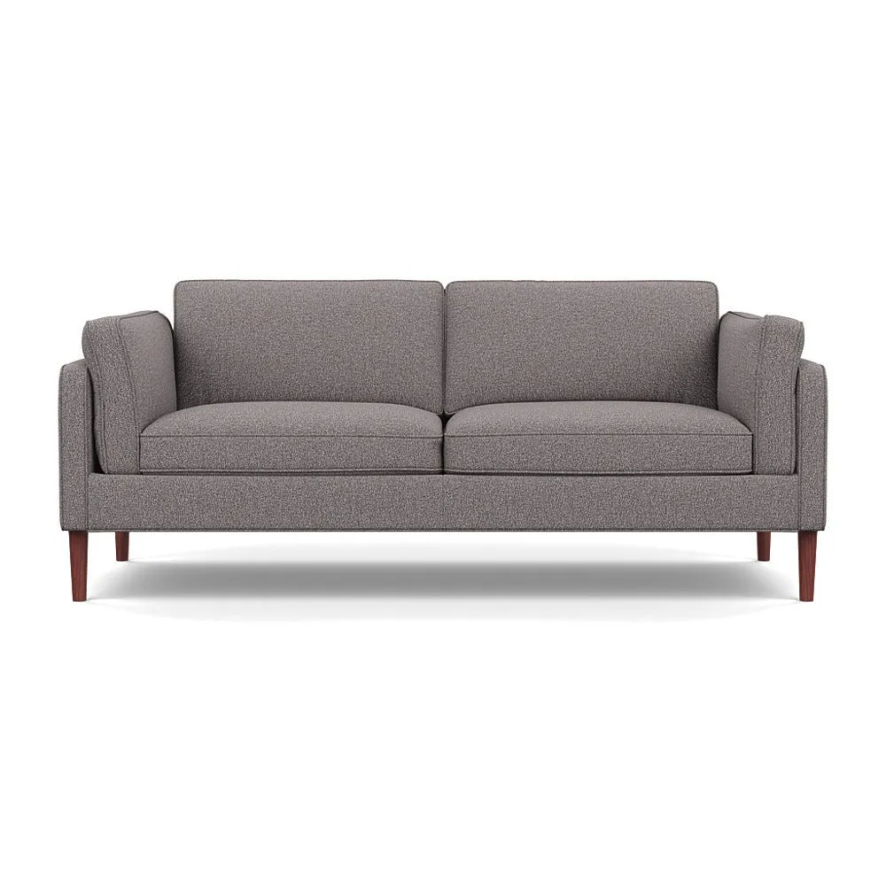 Heal's Sonno 3 Seater Loop Boucle Granite Walnut Feet 1