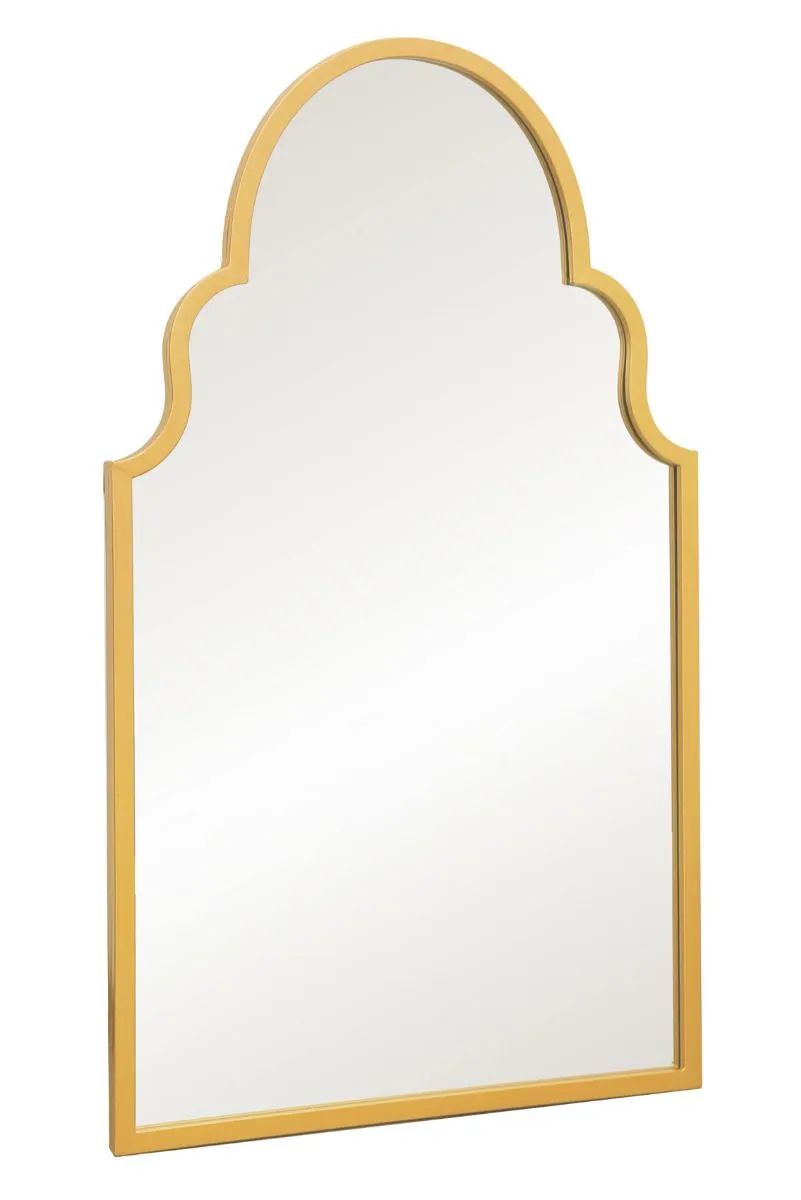 MirrorOutlet Gold Metal Framed Arched Garden Wall Mirror 41"x 24" (104CM X 61CM) 4
