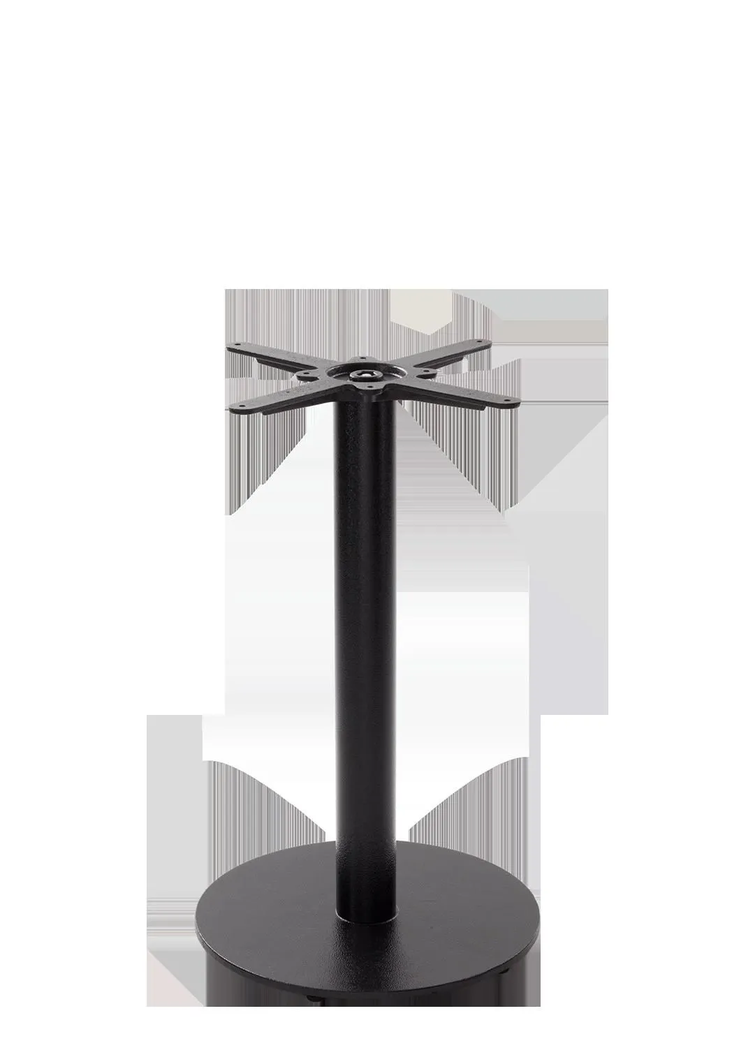 netfurniture Black Cast Iron Round Table Base - Medium - Height - 730 mm