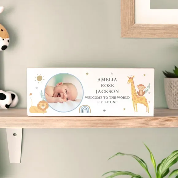 Personalised Photo Wooden Nursery Ornament 2