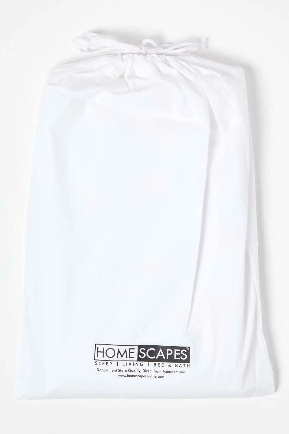 Homescapes Cotton Cot Bed Fitted Sheets 200 Thread Count, 2 Pack in White 5