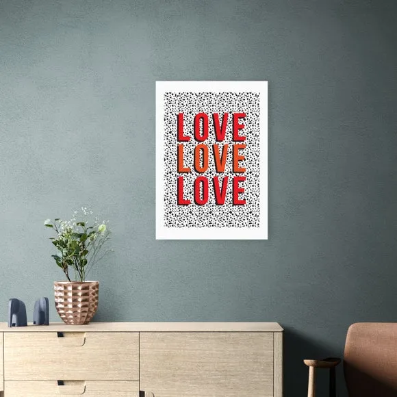 East End Prints Love Love Love Print by The Native State 1