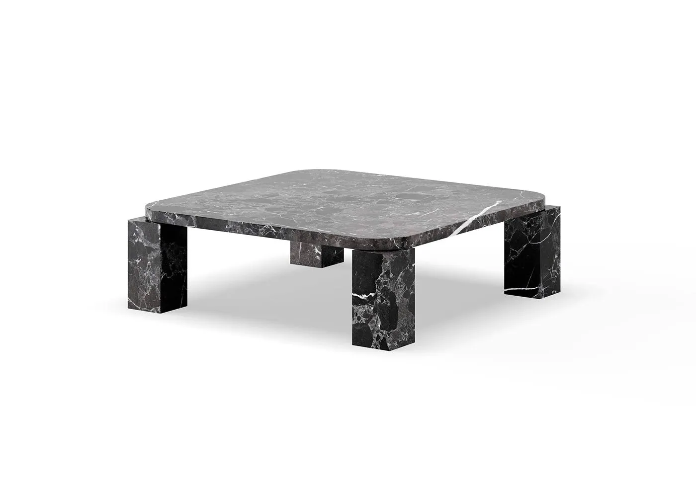 New Works Atlas Coffee Table Costa Black 82 x 82cm 1