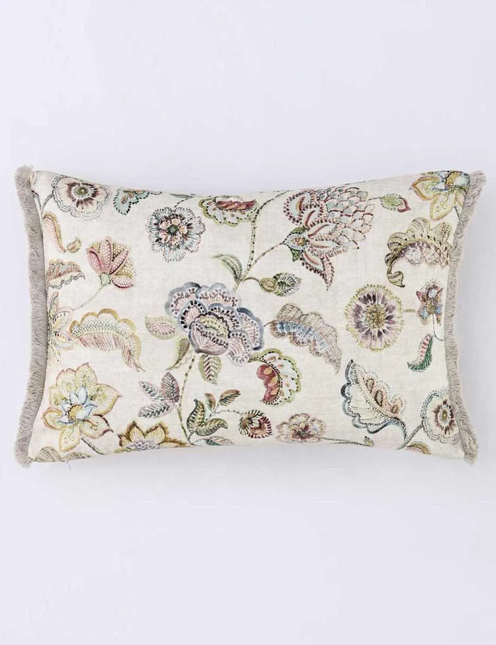 MM Linen Linen Mix Malfi Floral Cushion Multi