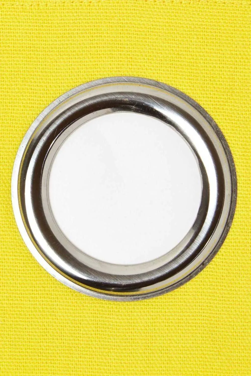 Homescapes Thick Yellow Stripe Ready Made Eyelet Curtain Pair 3