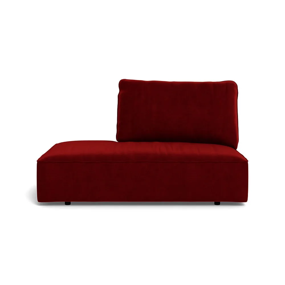 Heal's Morven Left Hand Facing Open End Unit Smart Luxe Velvet Mulberry