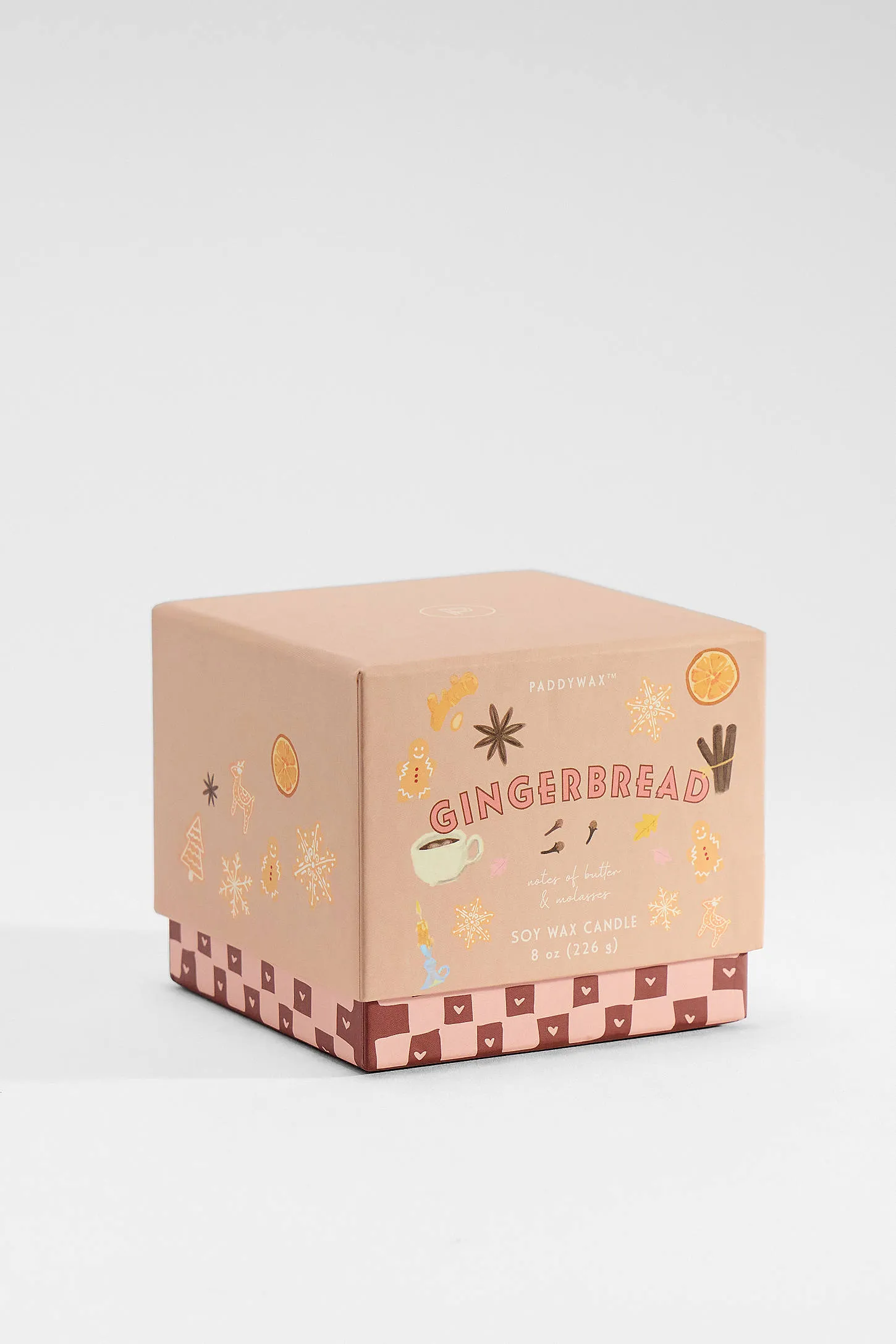 Paddywax Bistro Gingerbread Ceramic Soy Wax Candle ALL 4