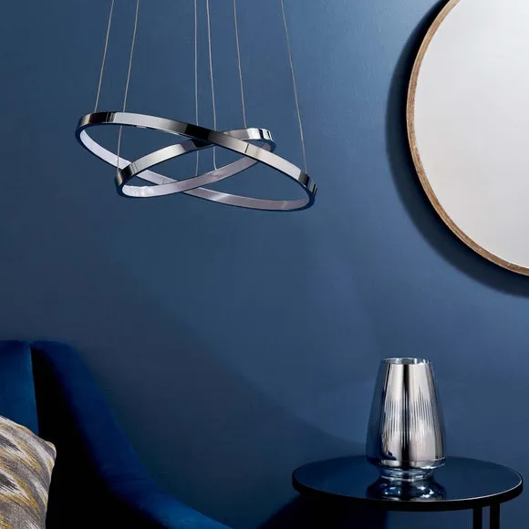 Vogue Kline 2 Light Integrated LED Hoop Ceiling Light 2