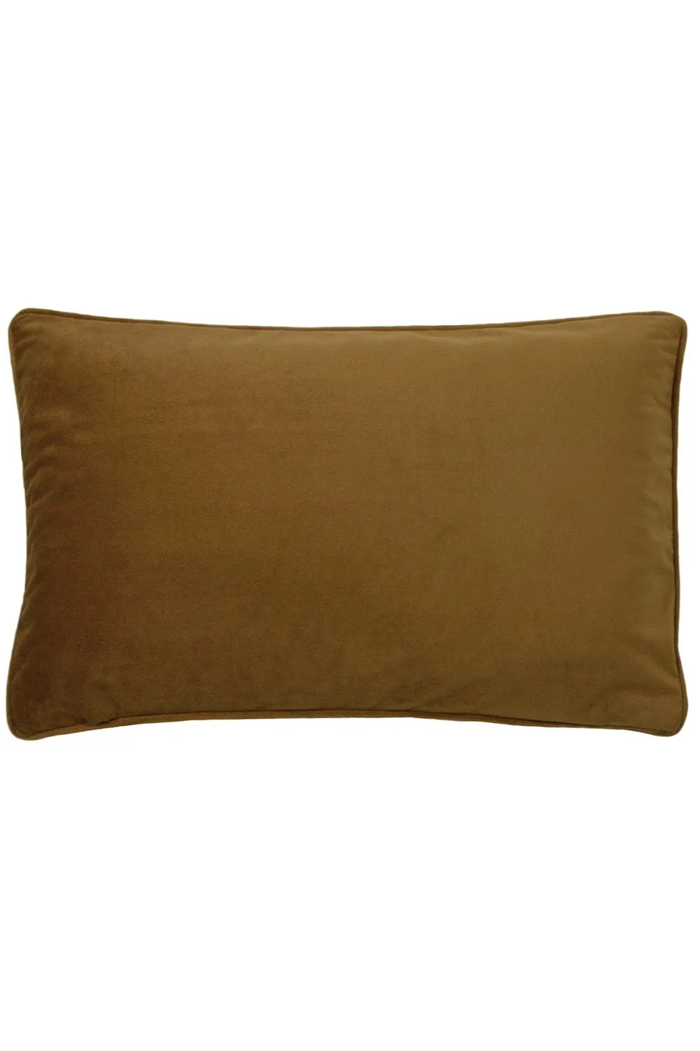 Paoletti Cheetah Forest Printed Velvet Piped Cushion in Gold 2