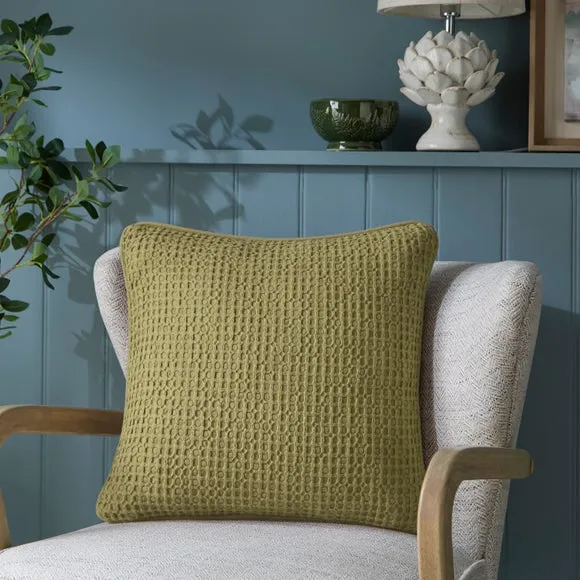 Smart Waffle Square Cushion Cover 1