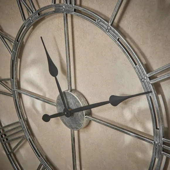 Chrome Skeleton Indoor Outdoor Wall Clock 3