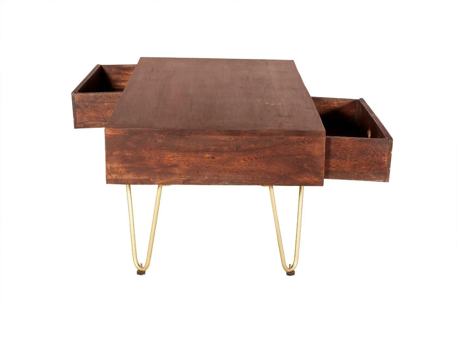 IH Design Rectangular Coffee Table Deiondre Dark Mango in Brown 3