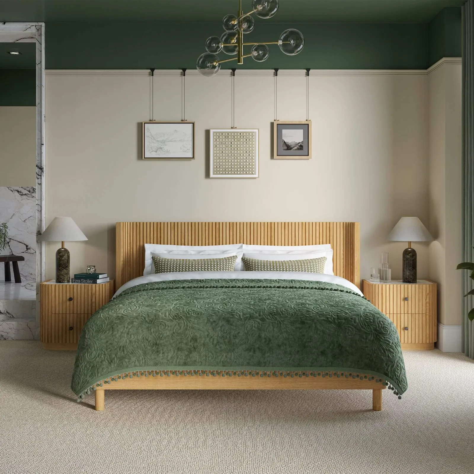 Jacob Bed, Double - Natural Wood