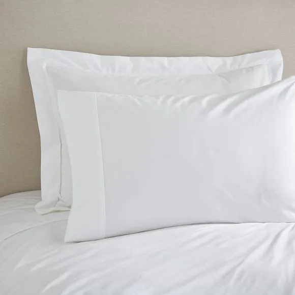 Dorma Crisp & Fresh 400 Thread Count Egyptian Cotton Percale Oxford Pillowcase 3