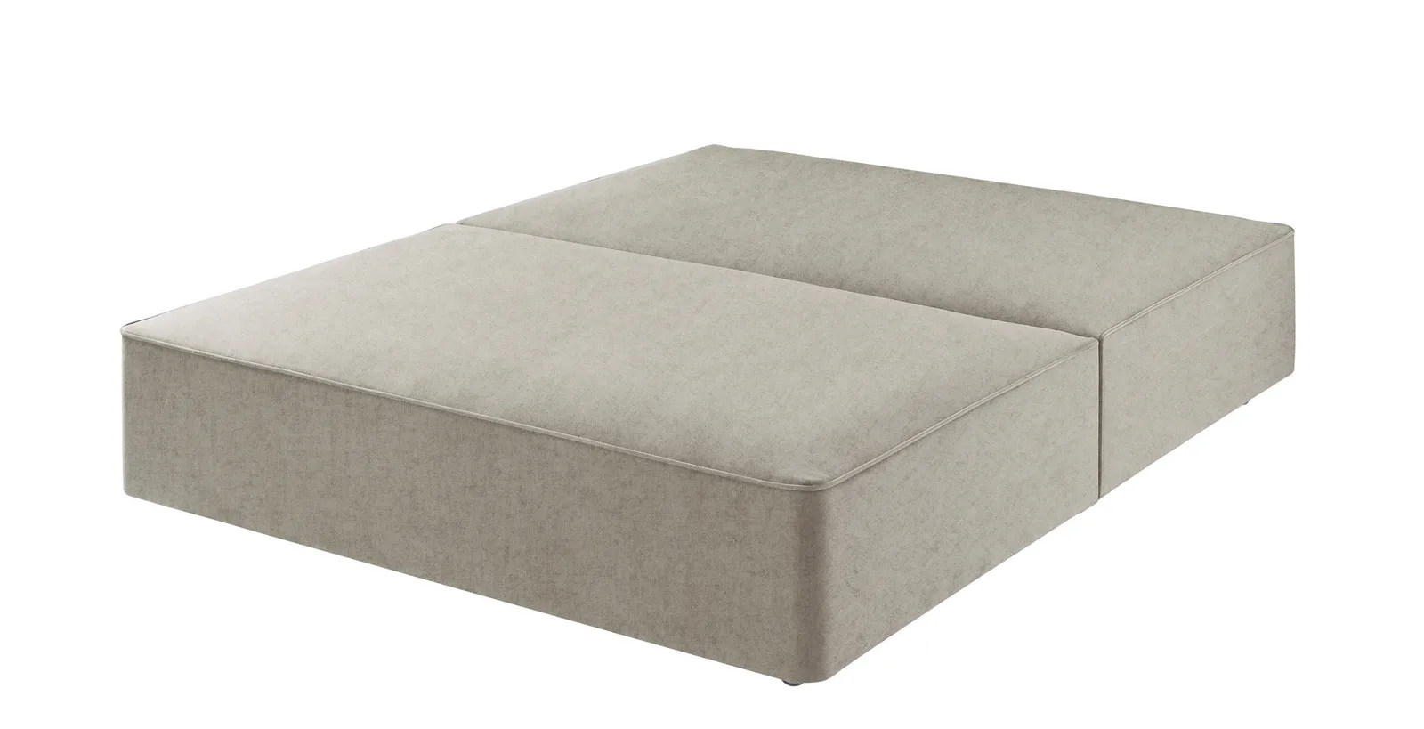 Classic Divan Base, Emperor - Mole Pebble, No Drawers