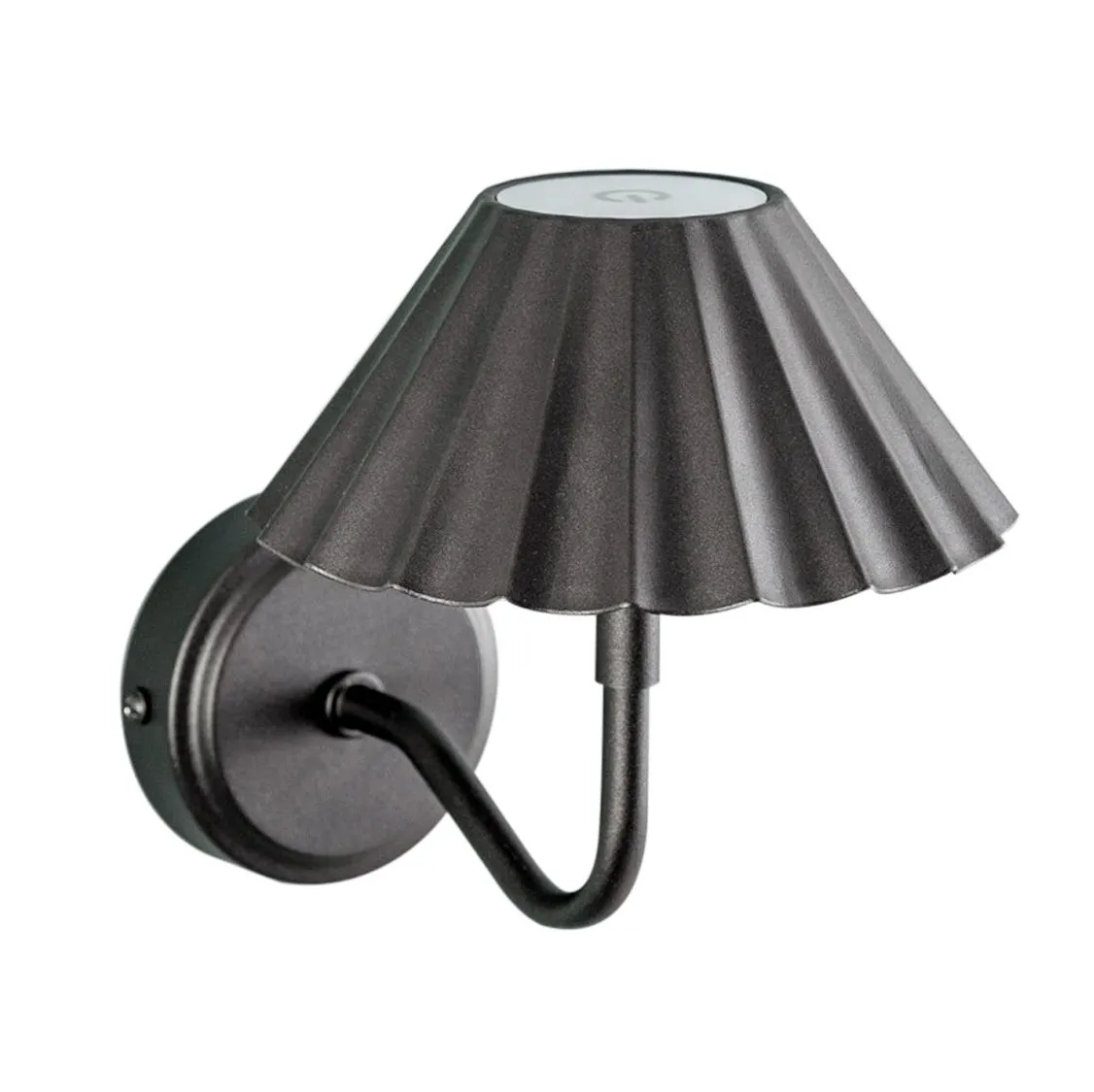 ValueLights Avery Rechargeable Easy Fit Wall Touch Light Fitting Single in Black 2