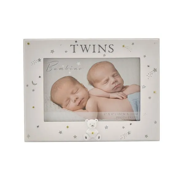 Bambino Resin Twins Photo Frame 2