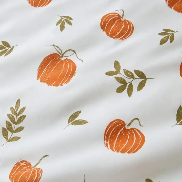 Pumpkin Polycotton Duvet Cover & Pillowcase Set 2