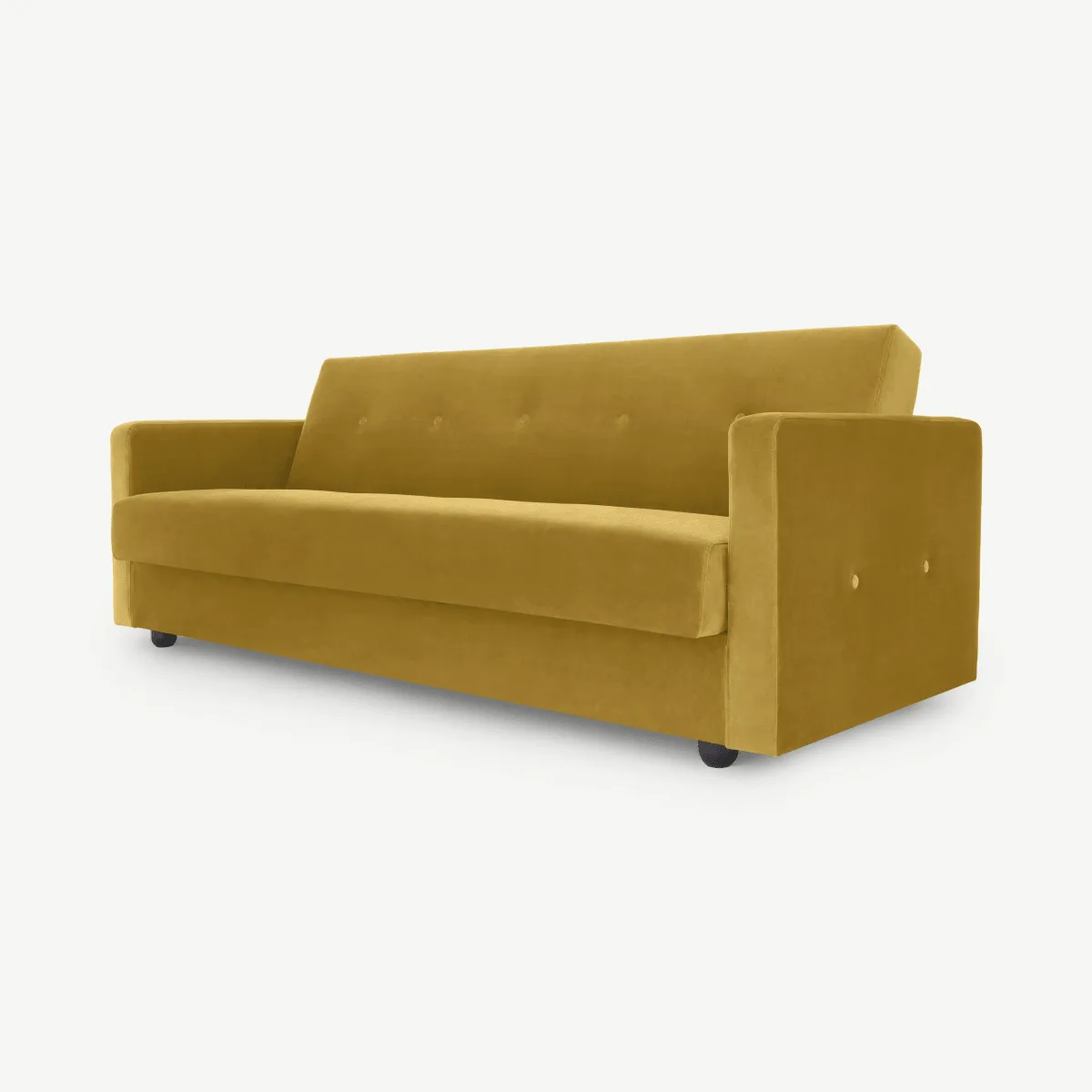 Chou Click Clack Sofa Bed with Storage, Vintage Gold Velvet
