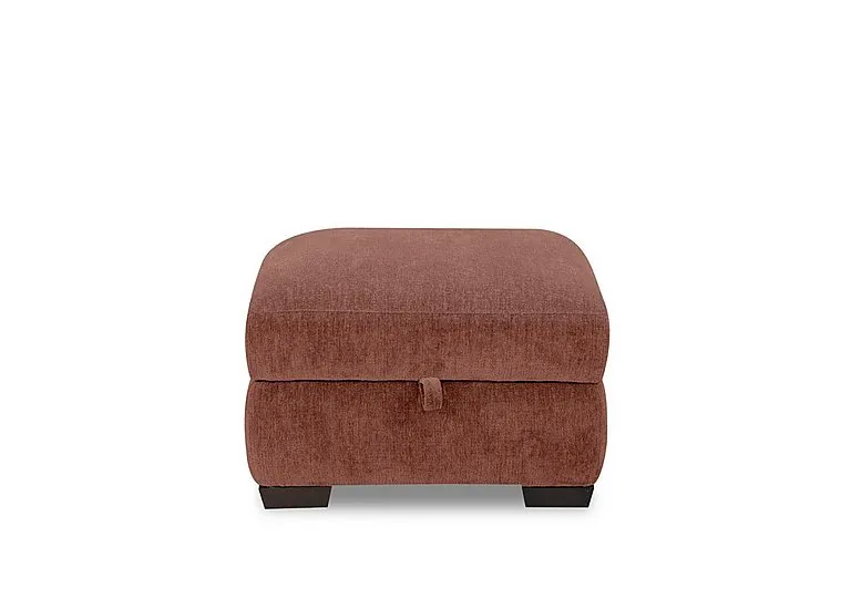 Saffron Fabric Storage Footstool