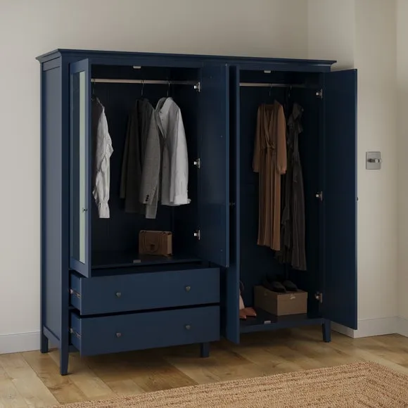 Lynton Mirrored 4 Door Wardrobe 2