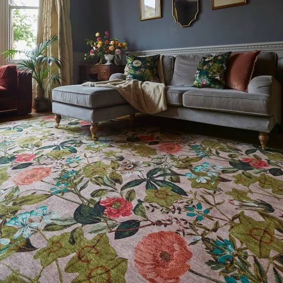 Clarke and Clarke Passiflora Washable Rug 6