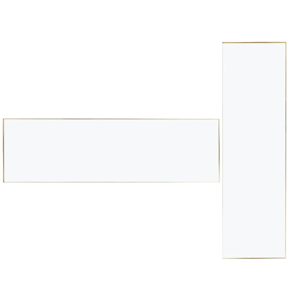 Heal's Fine Edge Mirror Rectangle 170x50cm Gold 1
