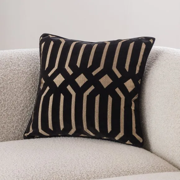 Luxe Deco Cut Velvet Cushion 3