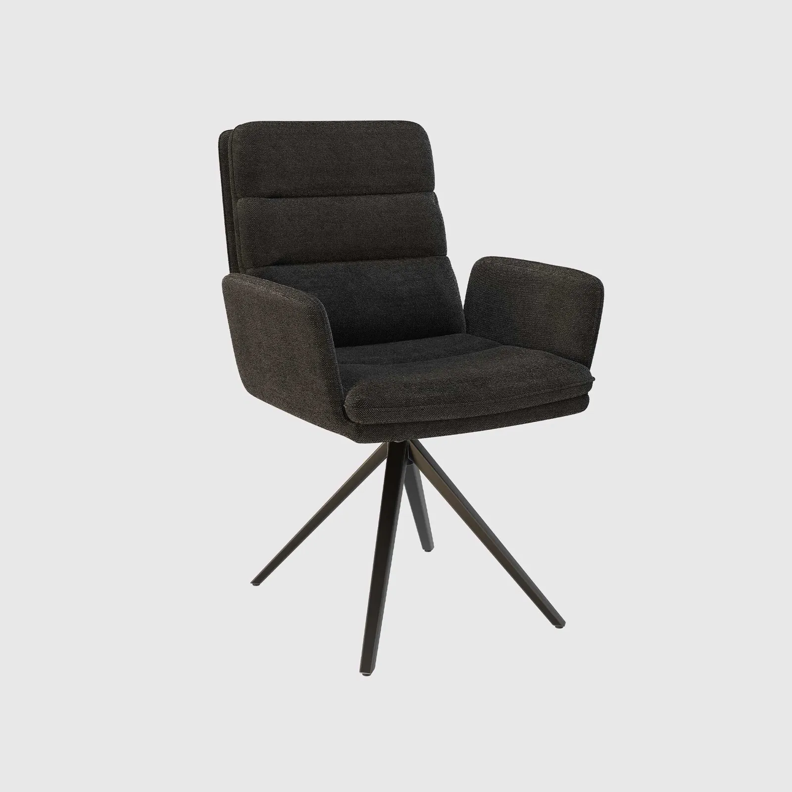Innsbruck Swivel Dining Chair, Grey Fabric | Barker & Stonehouse 2