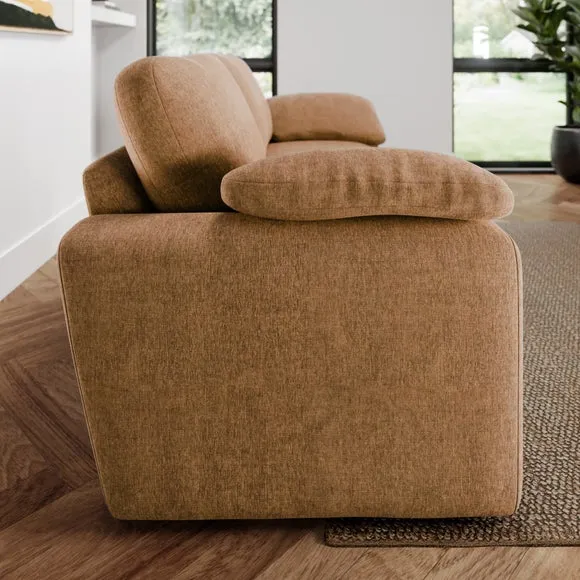 Magnus Vintage Soft Chenille 3 Seater Sofa 2