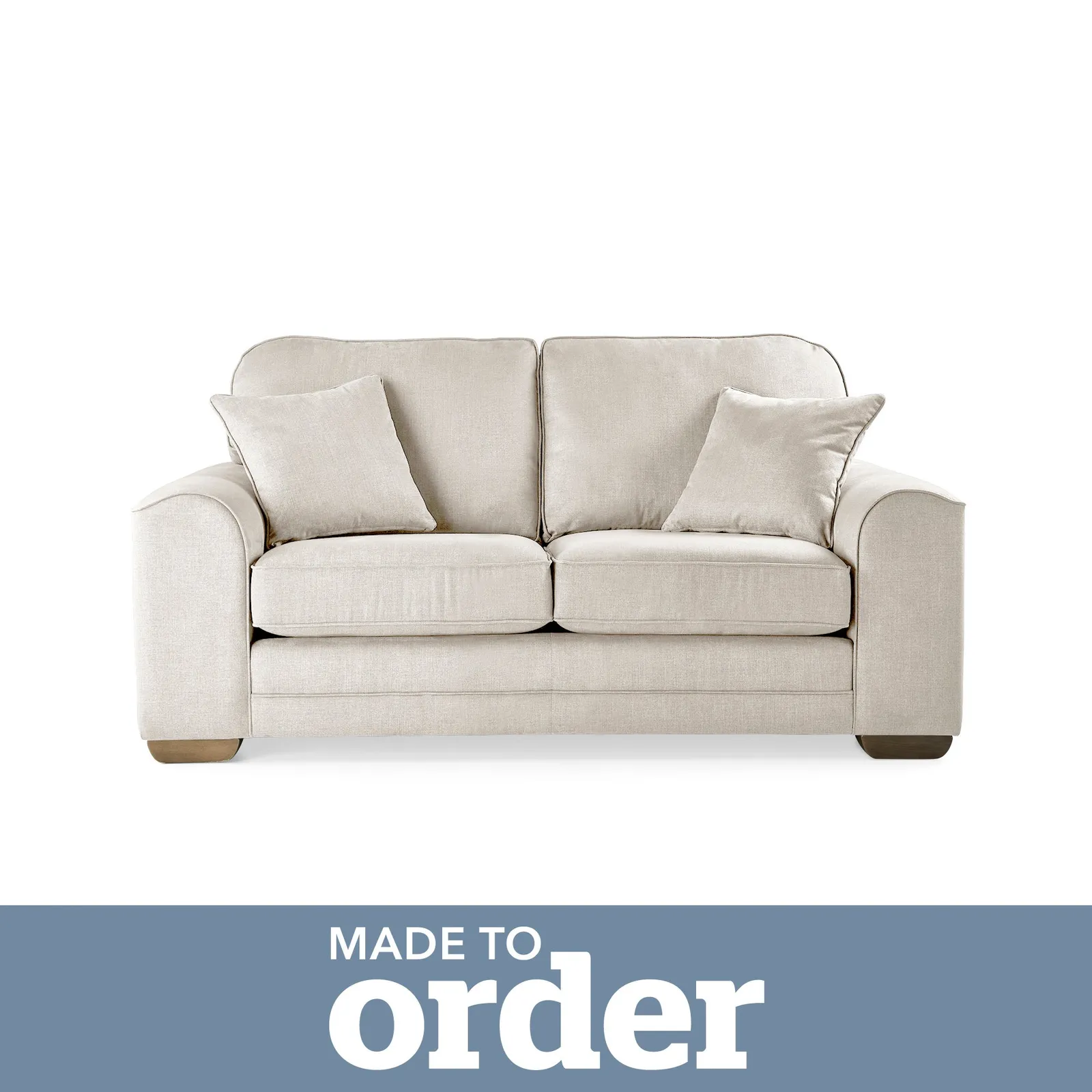 Morello 2 Seater Sofa Brushed Plain Fabric Brushed Plain Silk