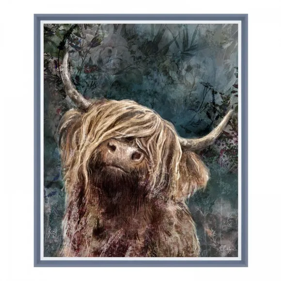 Cedar & Sage Dougie Highland Longhorn Cow Framed Print 3