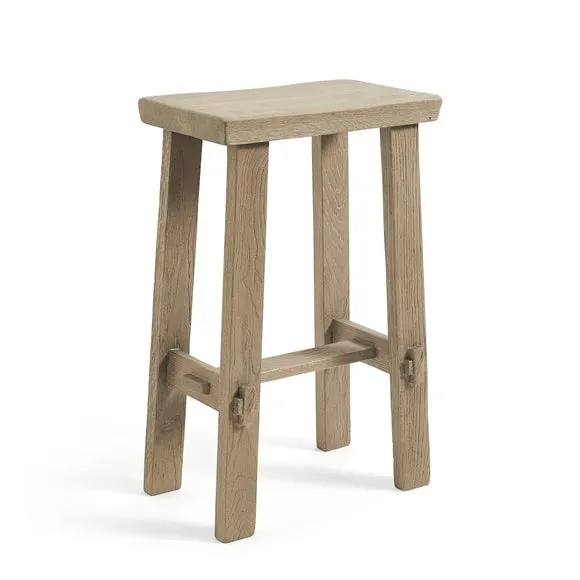 Enola Counter Height Barstool, Rustic Oak 5