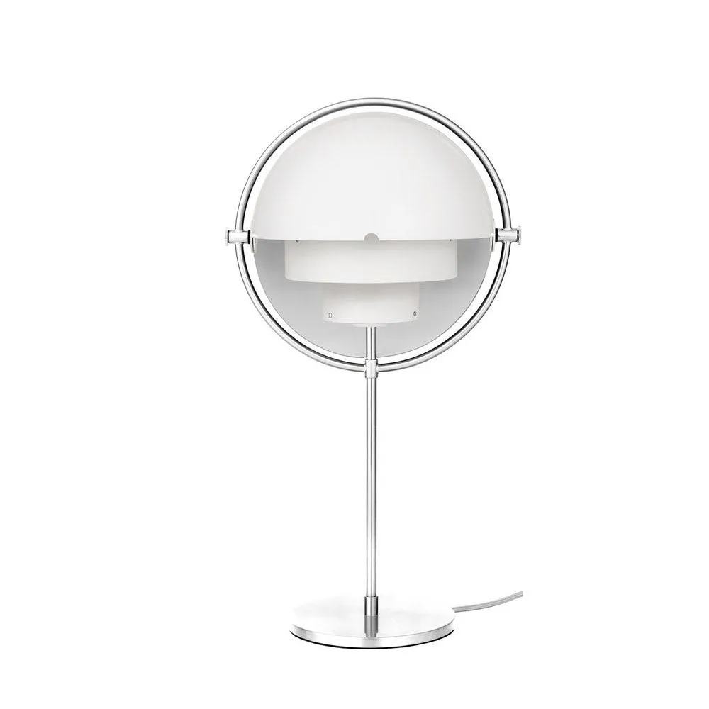 Gubi Multi Lite Table Lamp Chrome White Shade 2