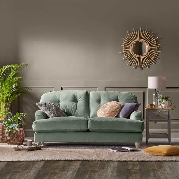 Martha Vintage Velvet 2 Seater Sofa 1