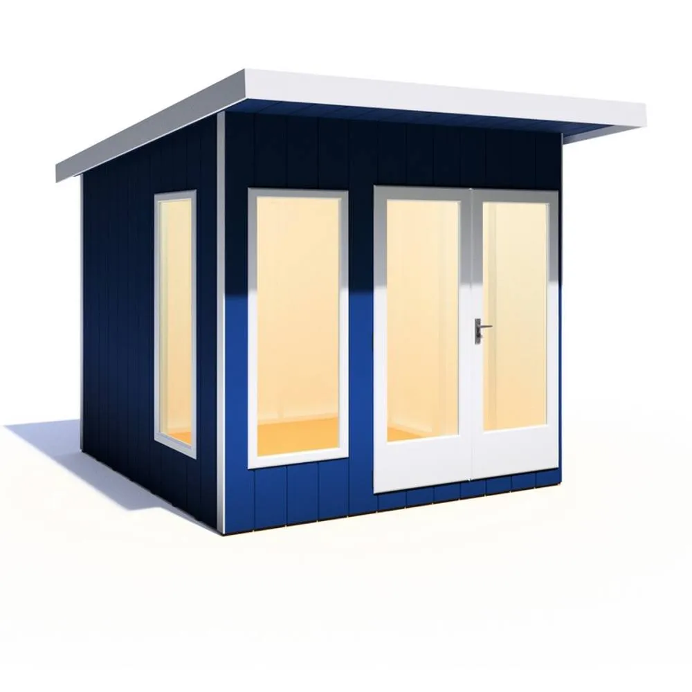 Shires Cali 8x8 Feet Pent 1 Garden Office - OSB/MDF - L334xW275.4xH246.1 cm in Light Brown 5